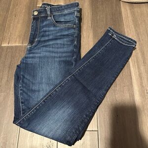 American Eagle Women's Dark Blue Skinny Jeans